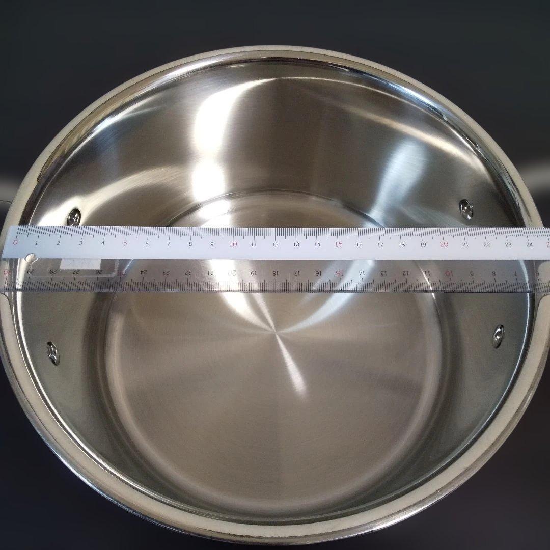 LE CREUSET ル・クルーゼ ステンレス蓋付き両手鍋 6L