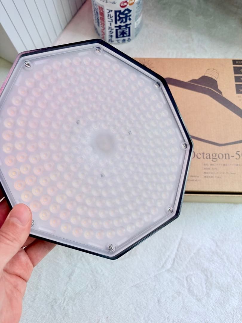 郎*亜様 ROKI-Octagon-50W ブラック 植物育成ライト LED ソ