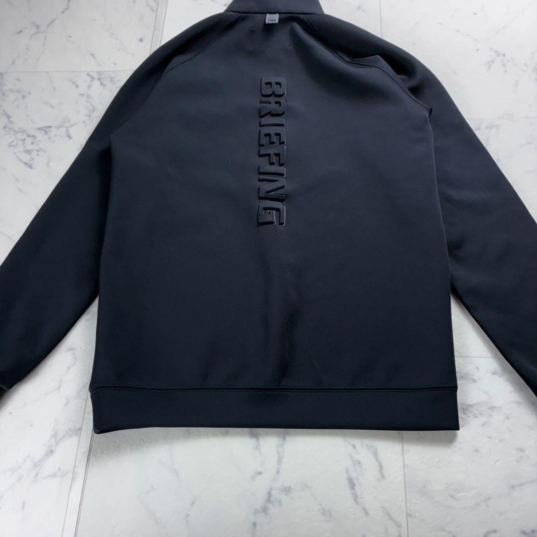 極美品 ブリーフィング 3dロゴ ハーフジップ ブラック XS ゴルフ ジム