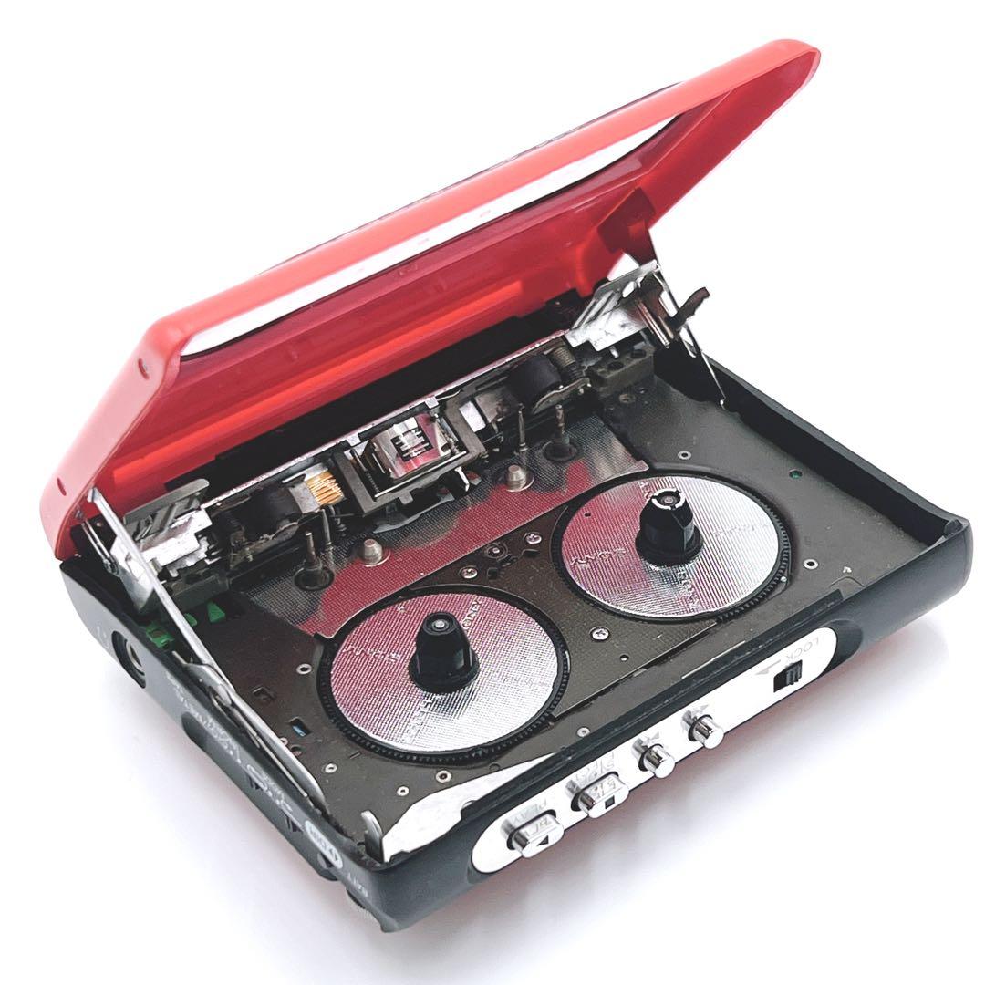 【通電OK・希少色】 SONY WM-51 カセットウォークマン　レッド