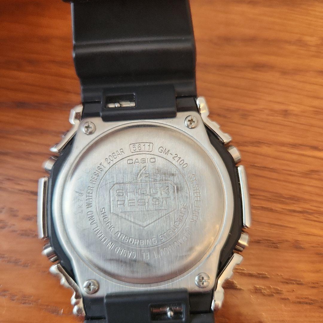G-SHOCK カシオ GM-2100 腕時計 シルバー/ブラック