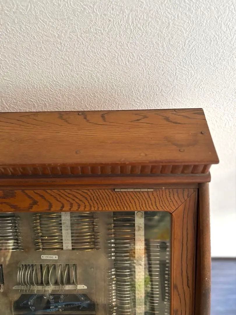 665 古道具 検眼レンズセット 木製ケース入り ヴィンテージ 眼鏡店 ケビント