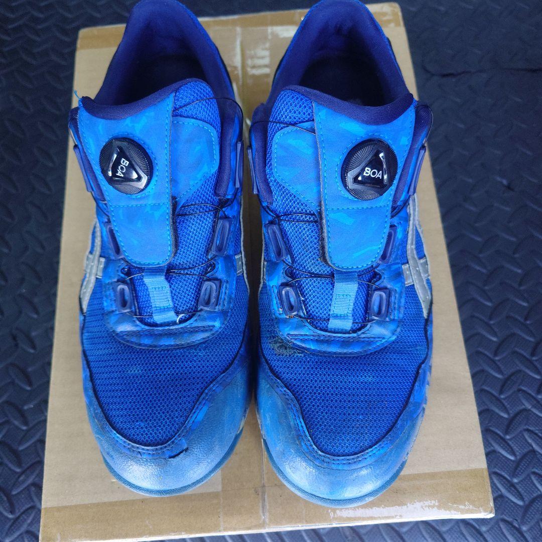 限定 アシックス 安全靴 ウィンジョブ CP209 BLUE BOA 27cm