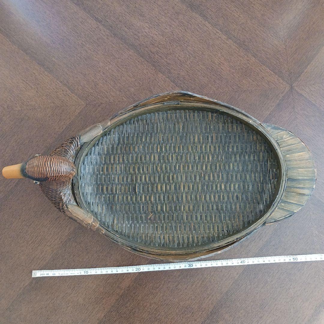 鳥型バスケット　小物入れ　 2個 竹細工