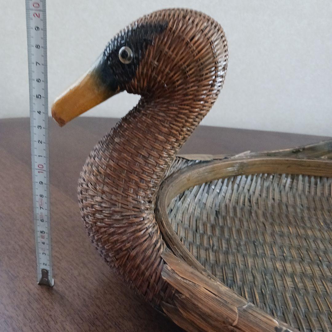 鳥型バスケット　小物入れ　 2個 竹細工