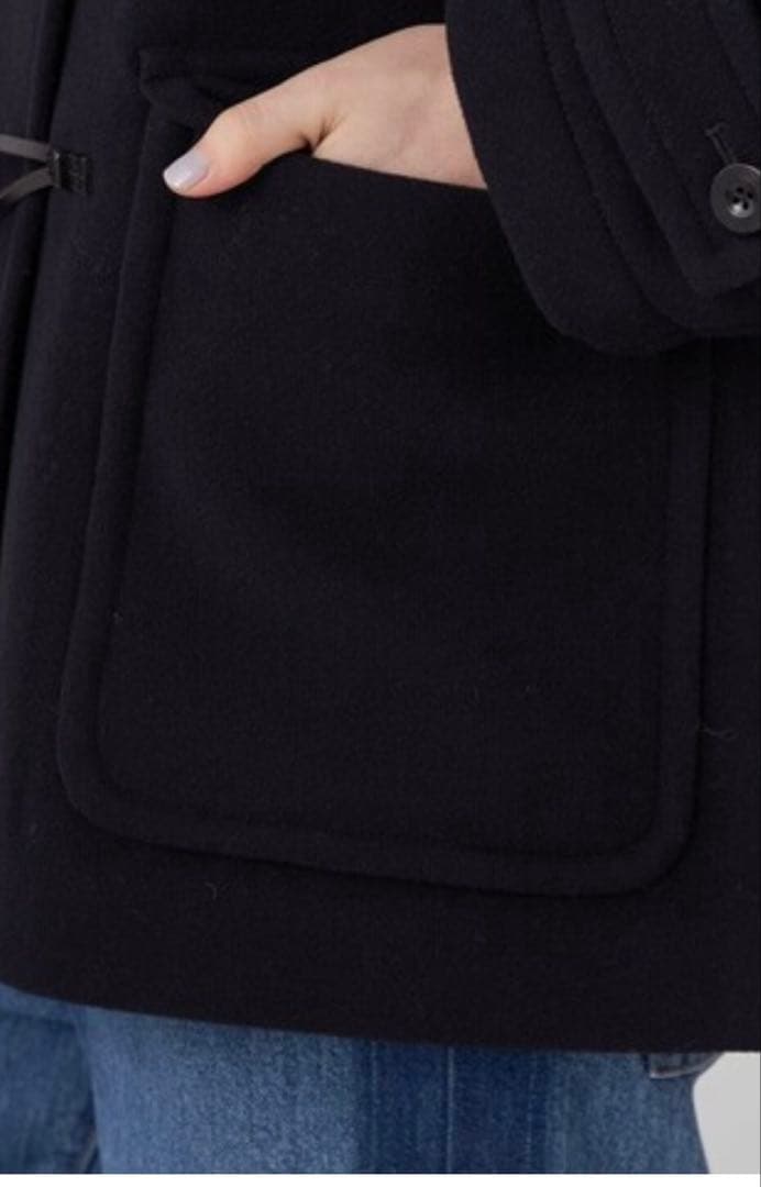 MACPHEE ネイビー ダッフルショートコート