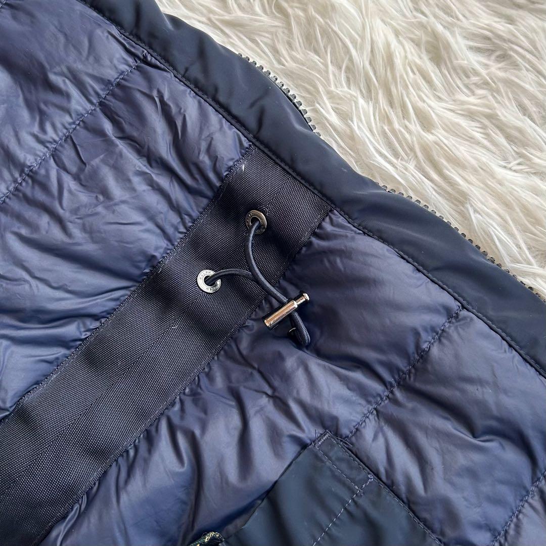 ポロラルフローレン　ダウンジャケット M-65 現行 ロゴワッペン ネイビー L