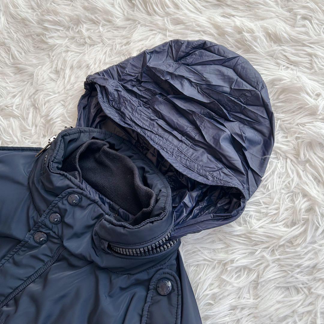 ポロラルフローレン　ダウンジャケット M-65 現行 ロゴワッペン ネイビー L