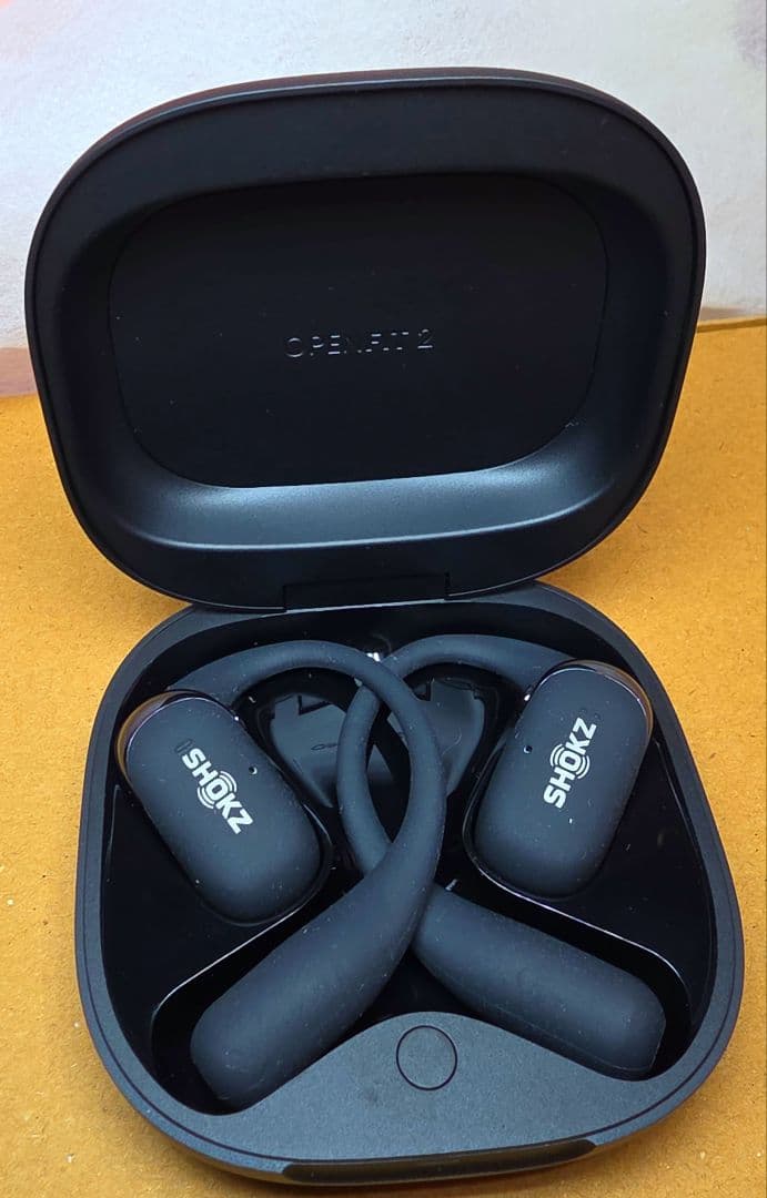 (※マロン)SHOKZ OPENFIT 2 ブラック ワイヤレスイヤホン