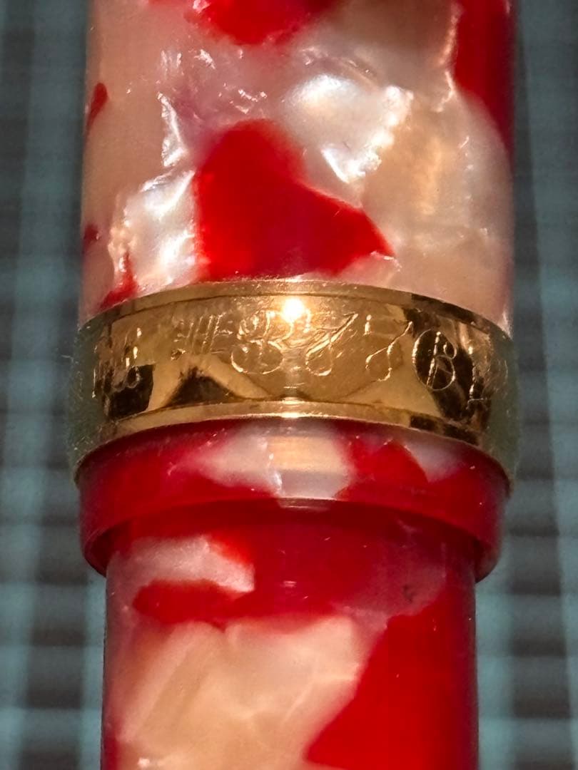 プラチナ　#3776 センチュリー　金魚14K B（未使用）