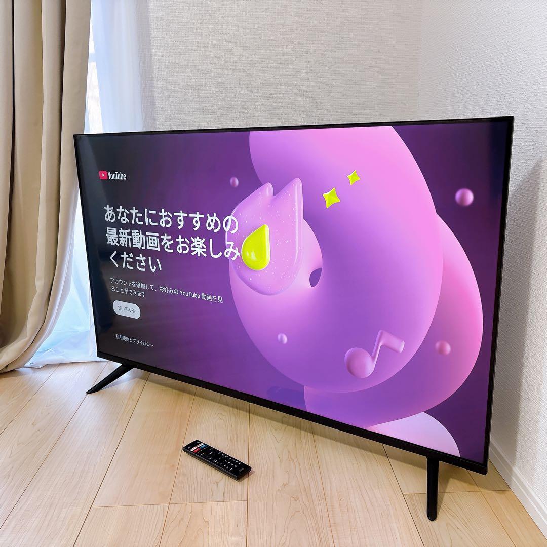 ★初期化済★4K チューナーレススマートテレビ 50インチ2022年製HDR画質