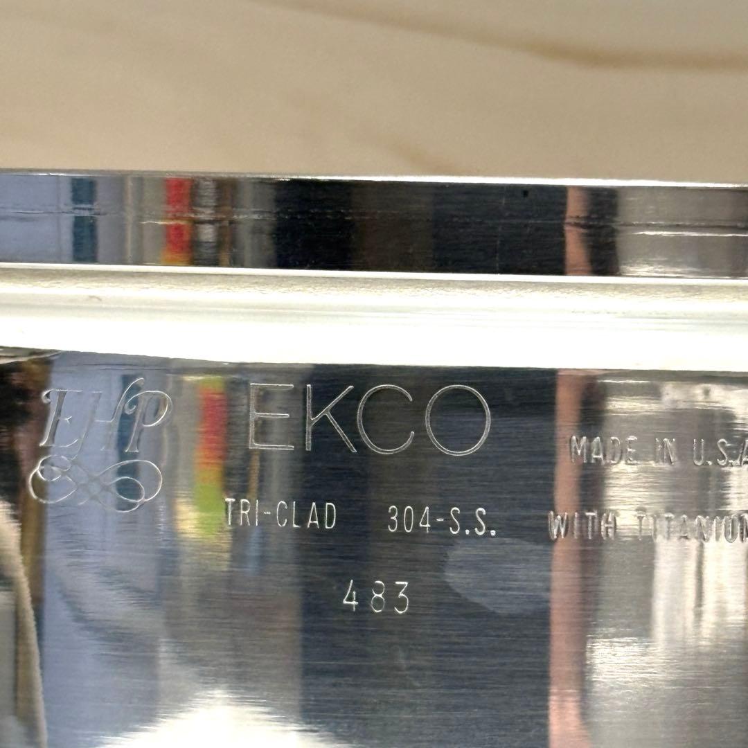 激安　EKCO ウルトライーズ・アンバサダー　小フライパン 3コート片手鍋　蓋付