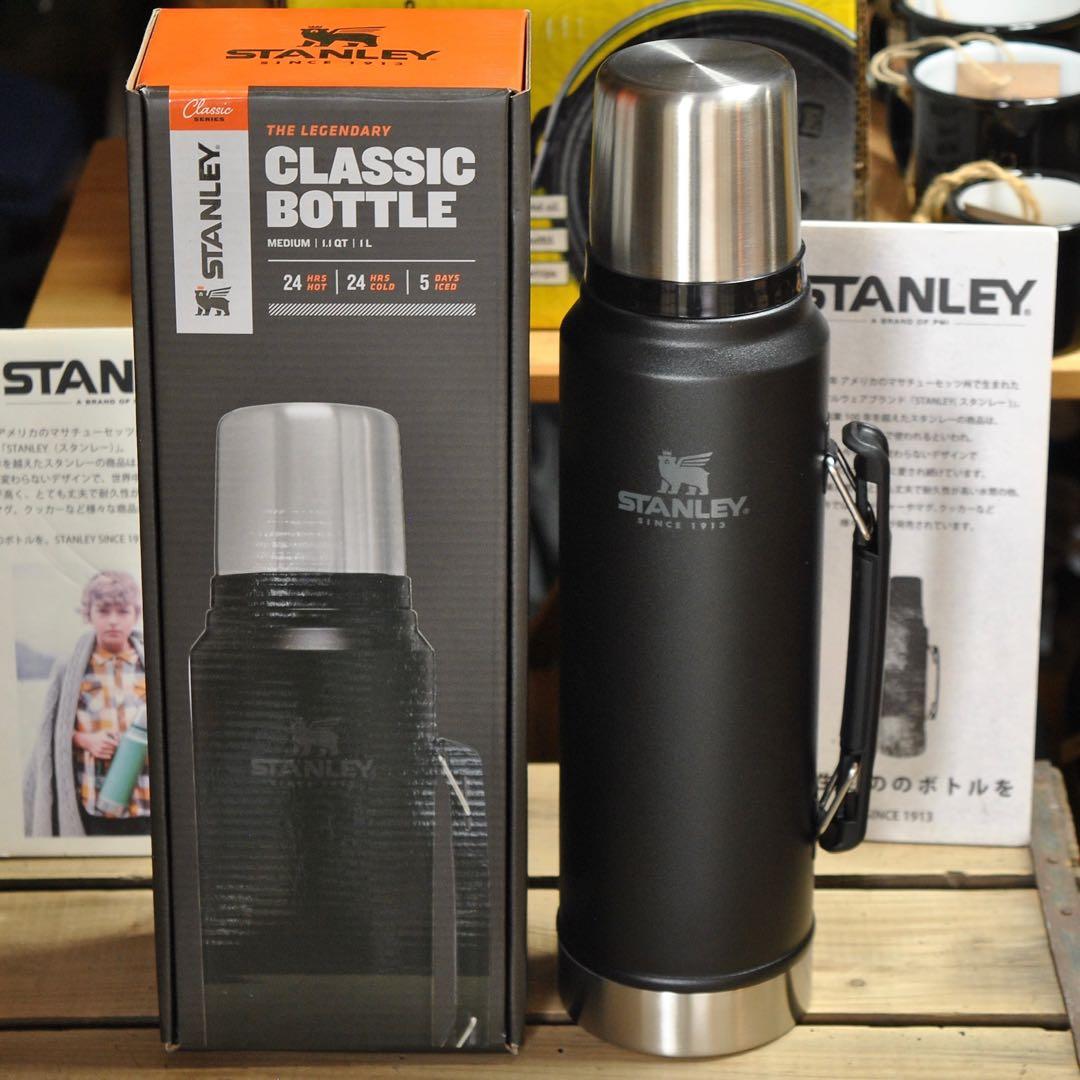 スタンレーSTANLEYクラシック真空ボトル1Lマットブラック 正規品 水筒