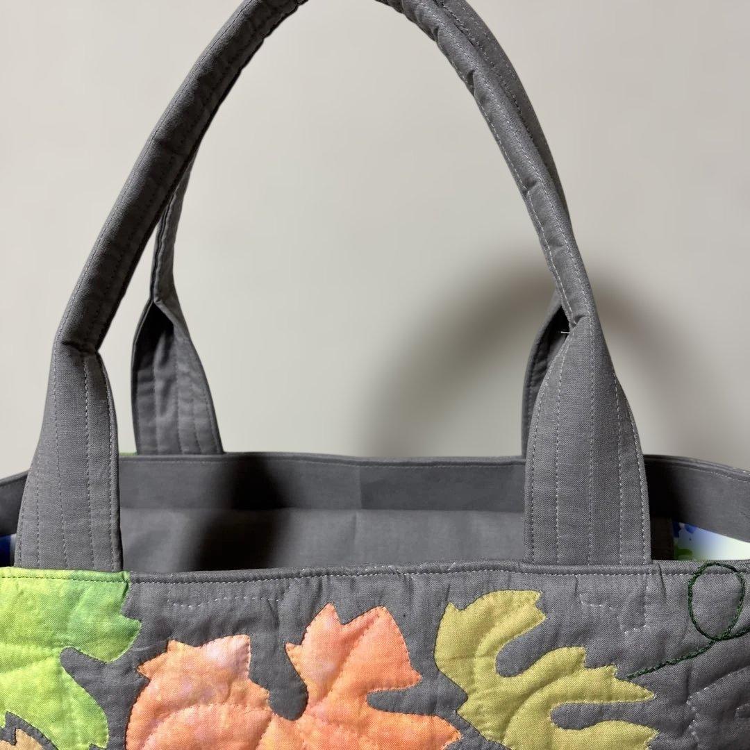 ハワイアンキルトバッグ★ハンドメイド★葡萄