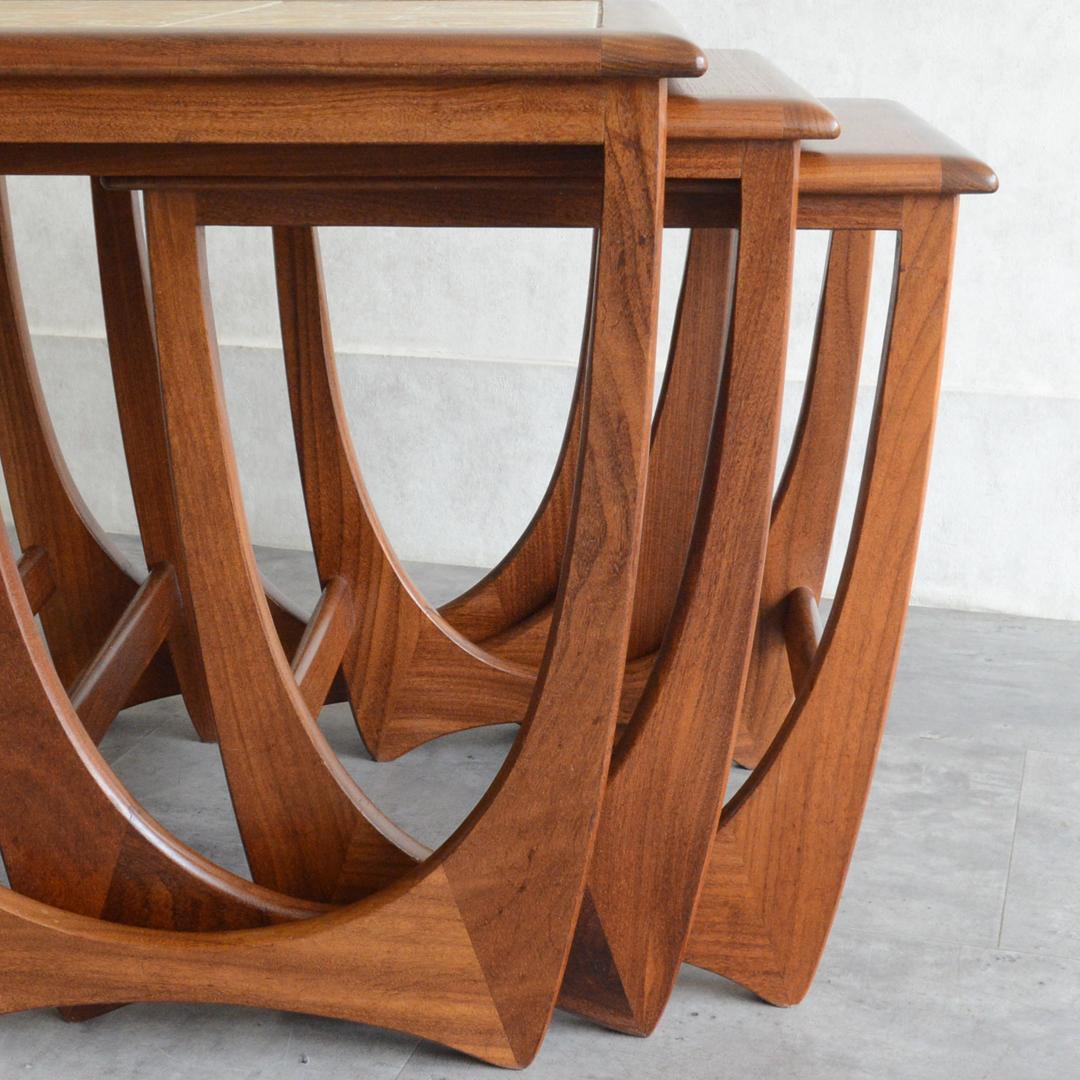 G-PLAN ヴィンテージ タイルトップ ネストテーブル サイドテーブル 花台