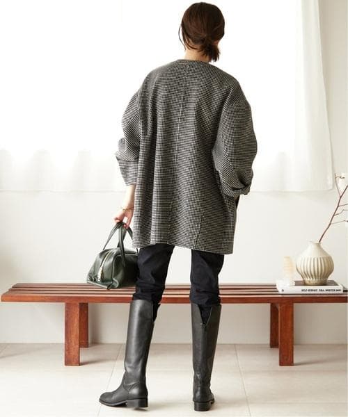 良品 SLOBE IENA HAMILTON ダブルフェイスウールショートコート