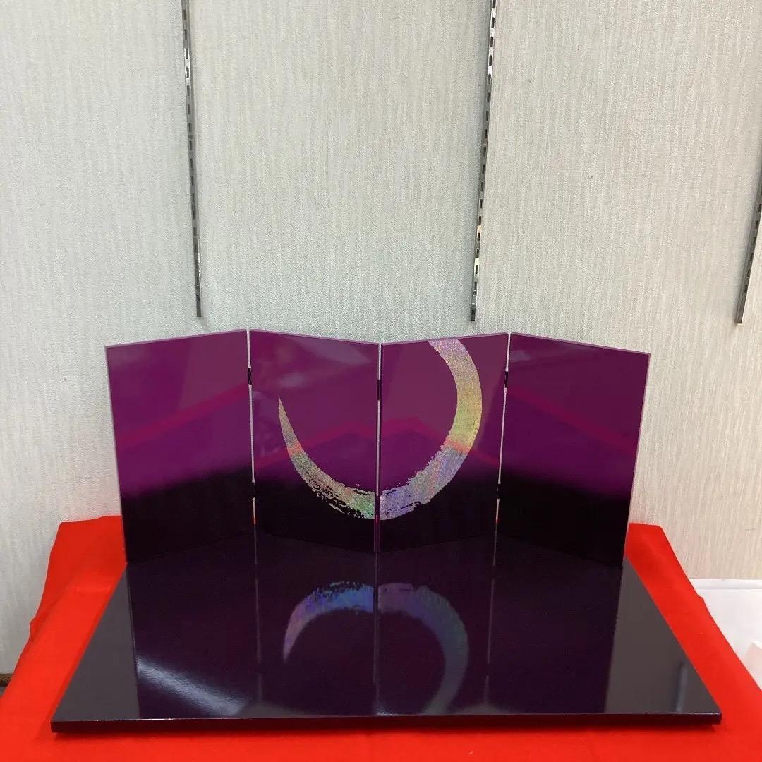 F25-6 山本寛斎雛飾り　雛飾り台屏風のみ　雛人形台屏風　ひな人形　巾75㎝位