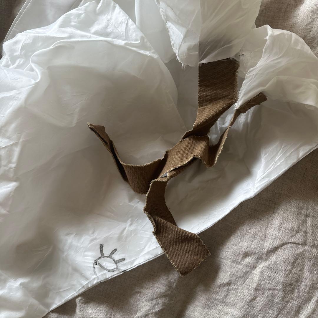 超美品♡eb.a.gos エバゴス かごバッグ　ラビットファー　袋　鏡 付き