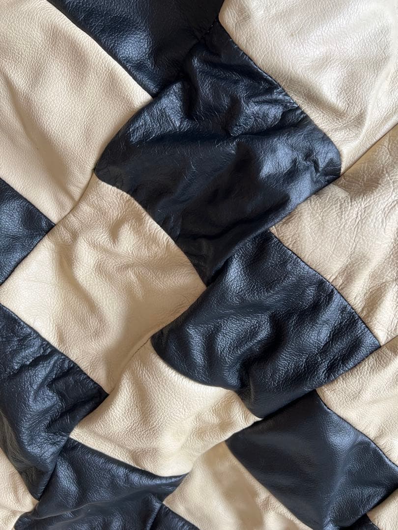 【値下げ】ビーズソファ　1人掛け　革製