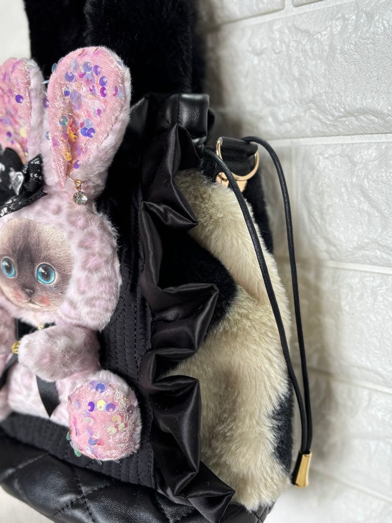 f*0様 コヤンイサムチョン　ハンドメイド　丸底巾着バッグ　クラウディちゃん