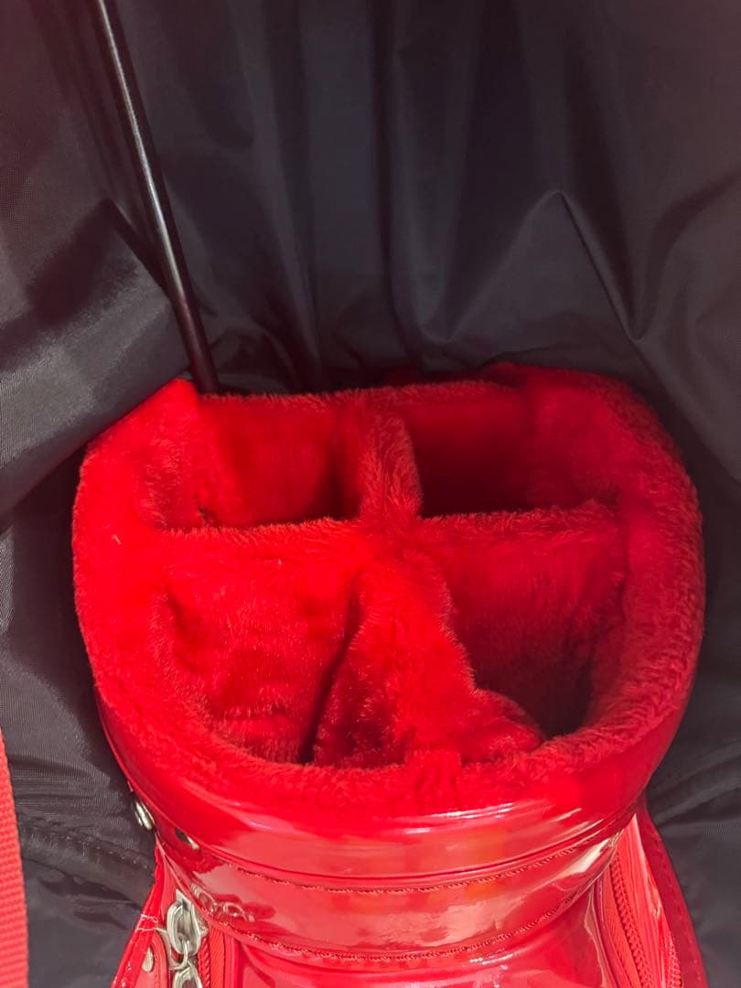 パーリーゲイツ 【定番】エナメル キャディバッグ (46インチ対応)