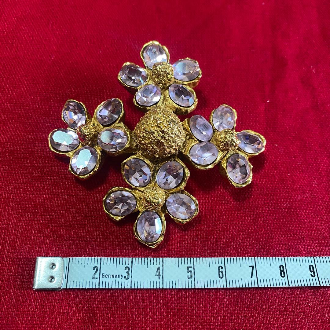 クリスチャンラクロワ ブローチ ヴィンテージ フラワー オートクチュール