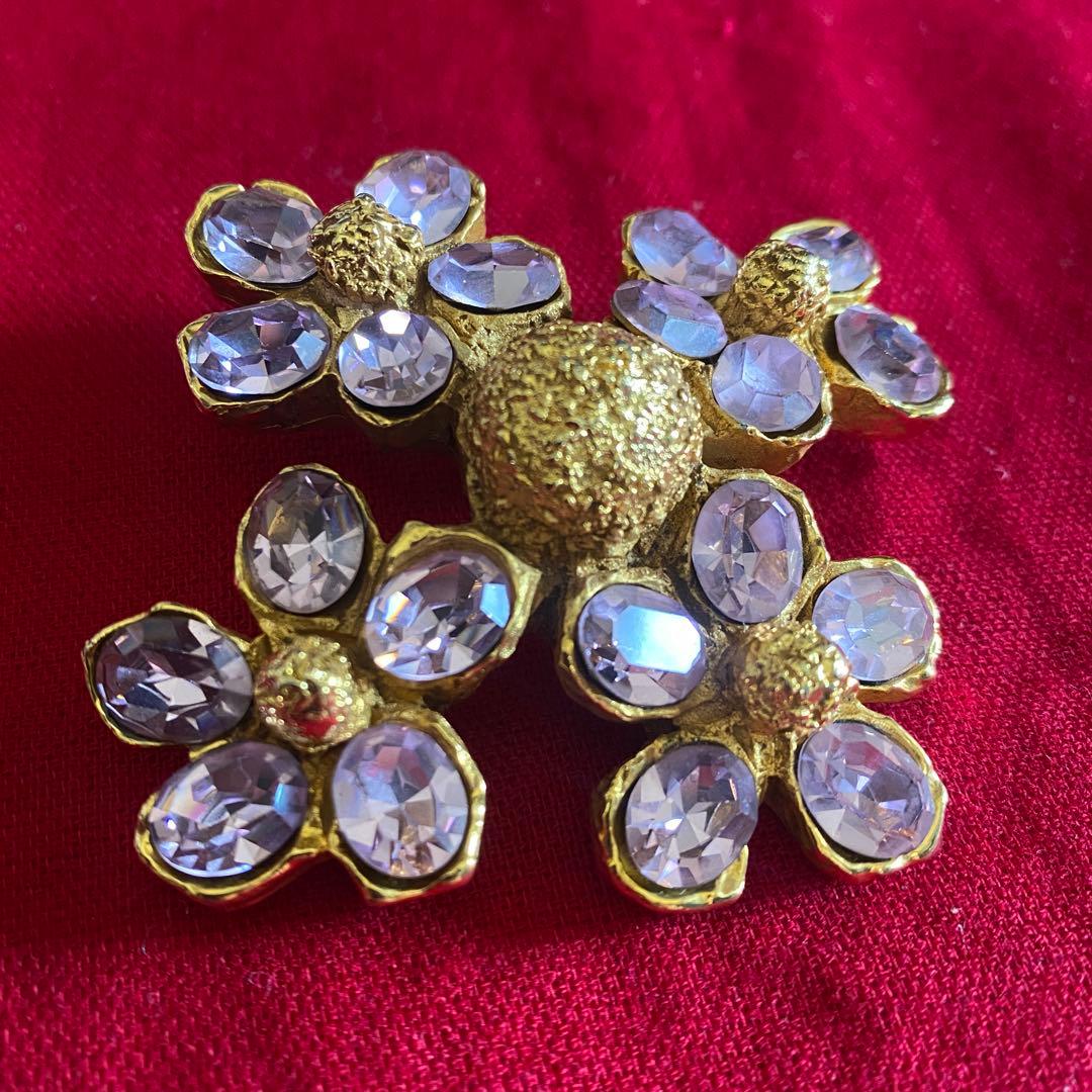 クリスチャンラクロワ ブローチ ヴィンテージ フラワー オートクチュール