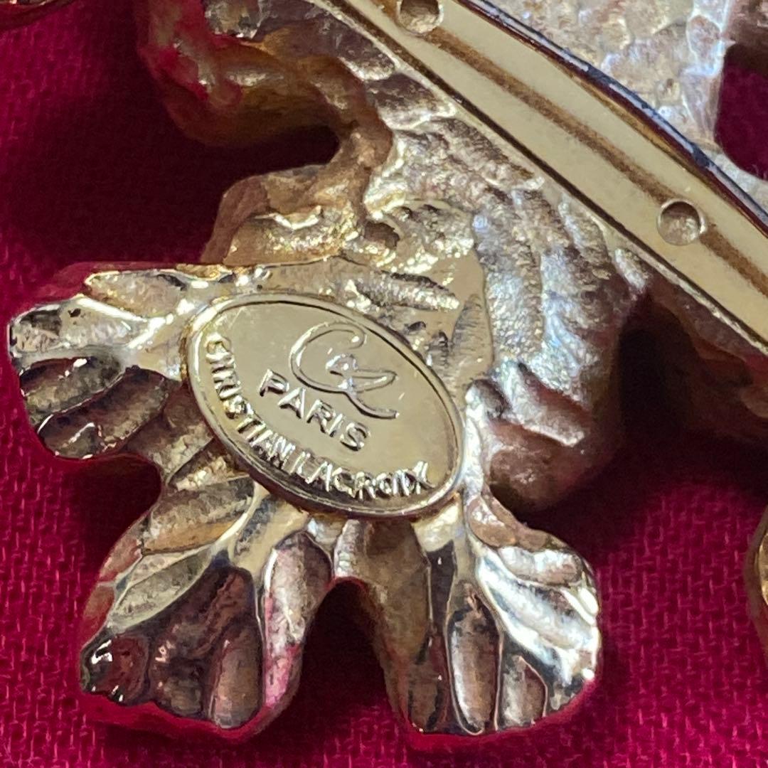 クリスチャンラクロワ ブローチ ヴィンテージ フラワー オートクチュール