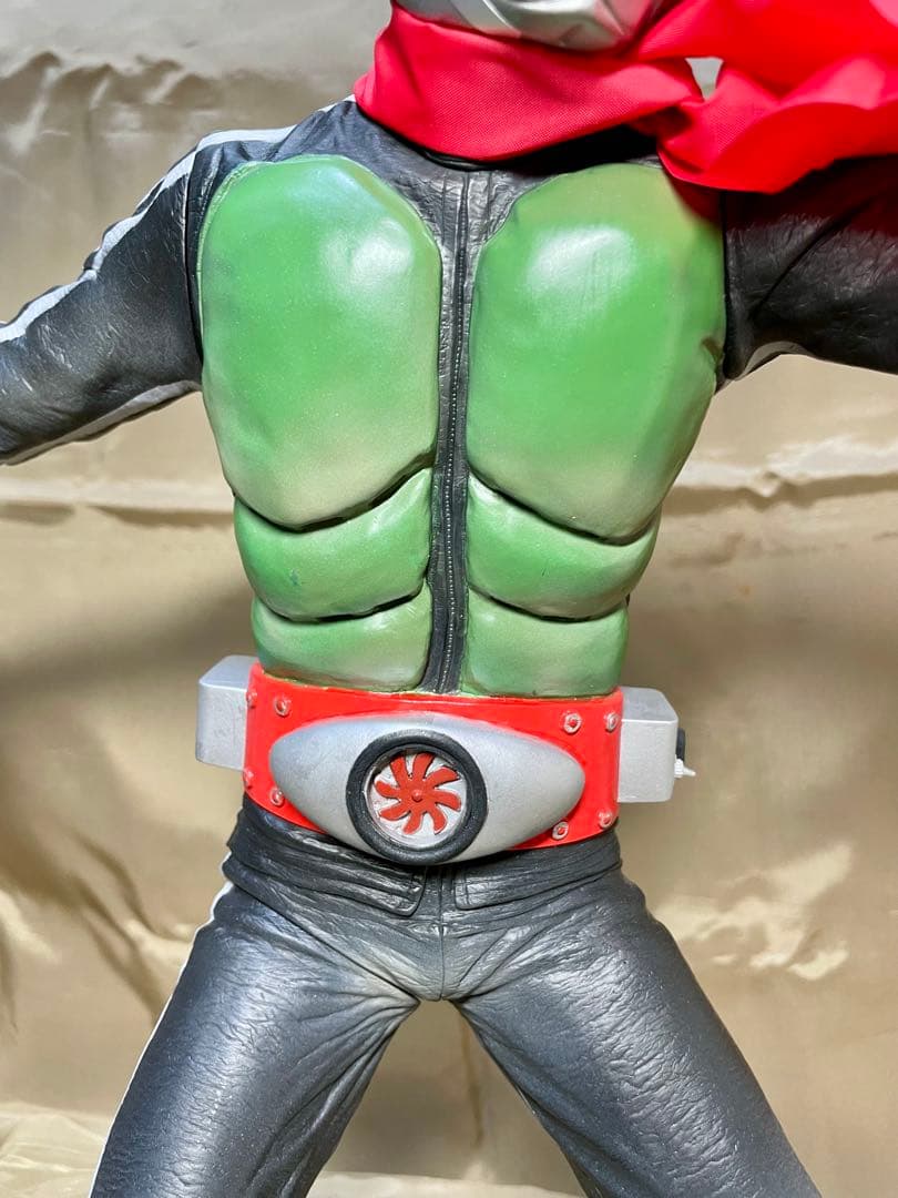 仮面ライダー新1号改造リペイント完成品(検索 海洋堂 メディコム 1/1マスク)