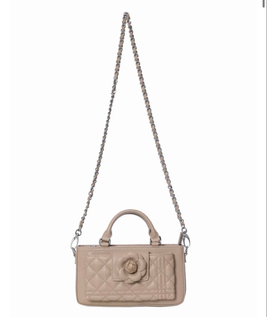 年始セール♪ riuローズフォンバッグ rose phone bag beige
