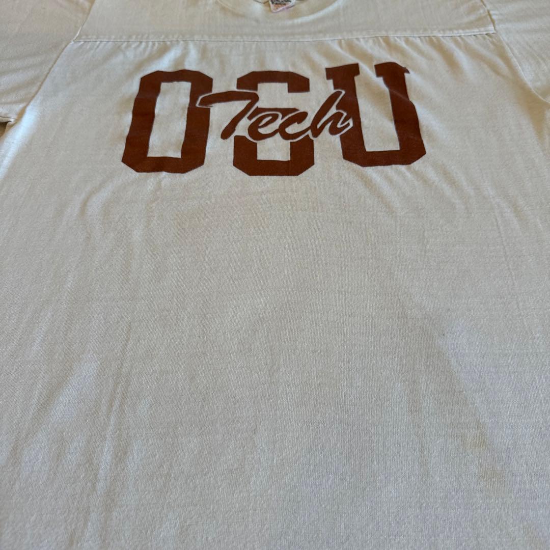collegiate pacific 七分袖 フットボールTシャツ ヴィンテージ