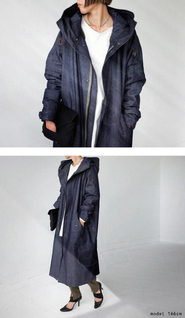 アンティカ 美品 大人気高評価完売品 裏ボアデニムコート