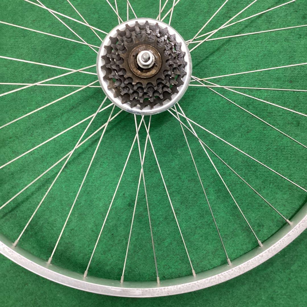 アルミリム 後輪 26x1-3/8 用 外装5段 ギアセット 26インチ　自転車