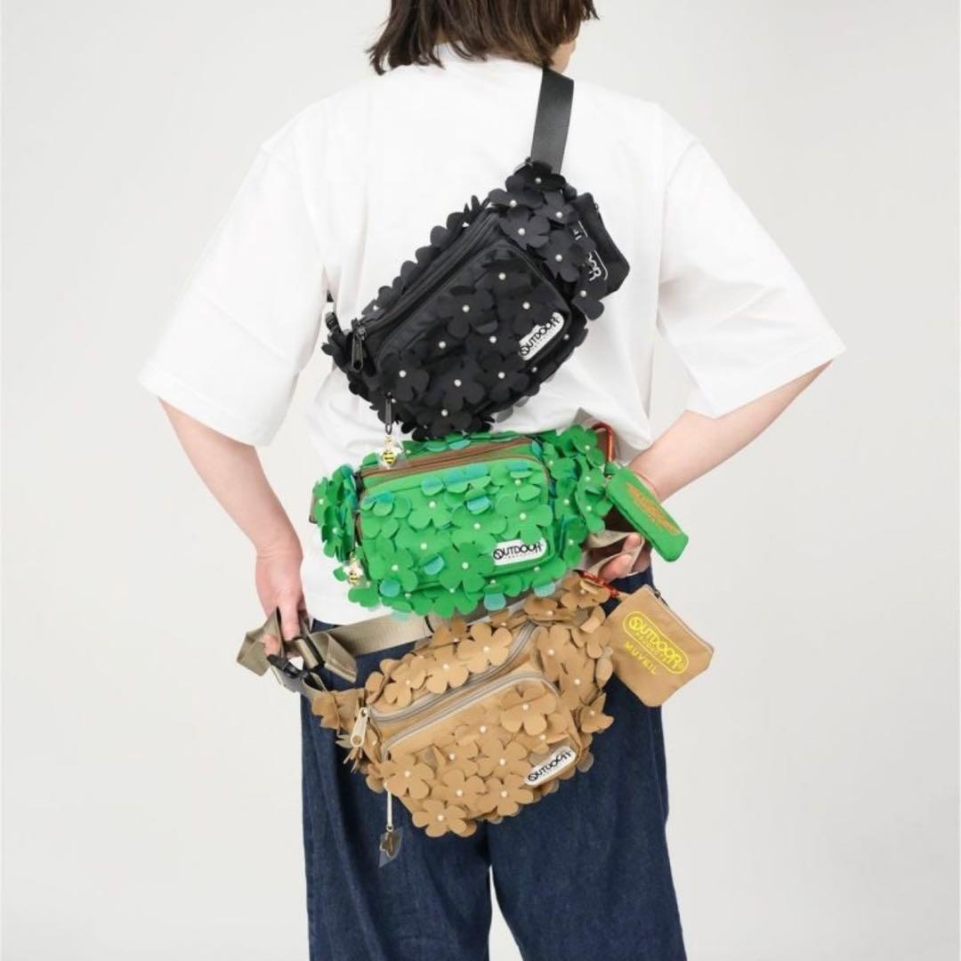 極美品✨MUVEILミュベール×アウトドアプロダクツ コラボ ウエストポーチ 黒