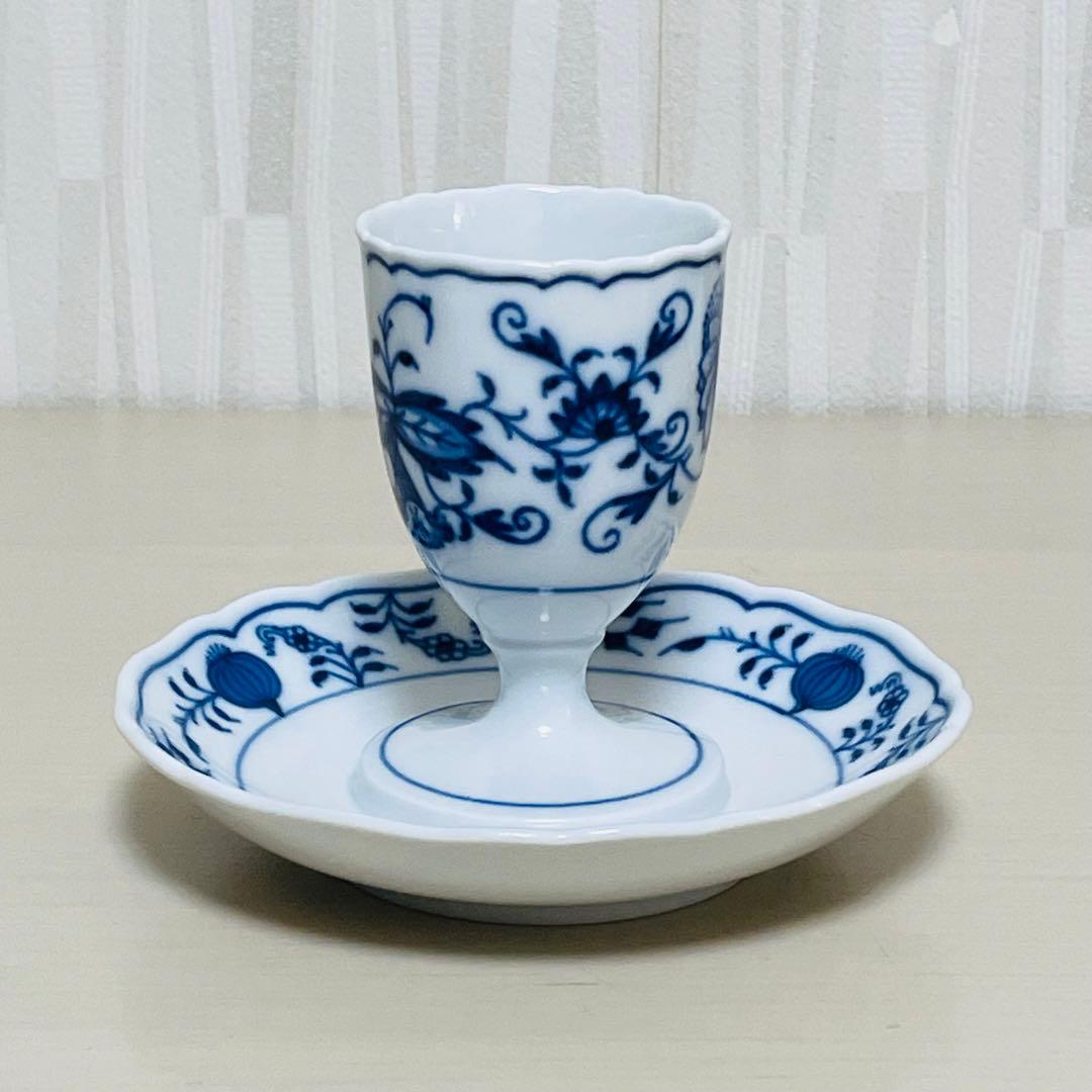 Meissen マイセン ブルーオニオン エッグスタンド エッグカップ 3客