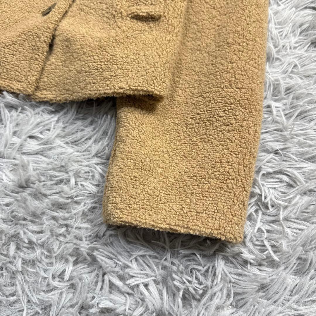 美品✨22AW セオリー 7万 TEDDY FLEECE ボアPコート キャメル