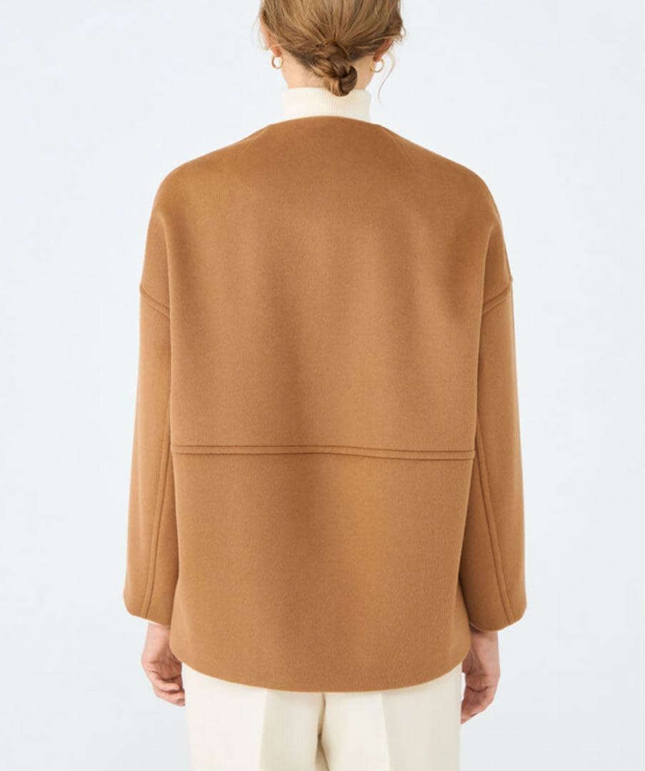 2025AW！トゥモローランド ウールカシミヤビーバー ショートコクーンコート