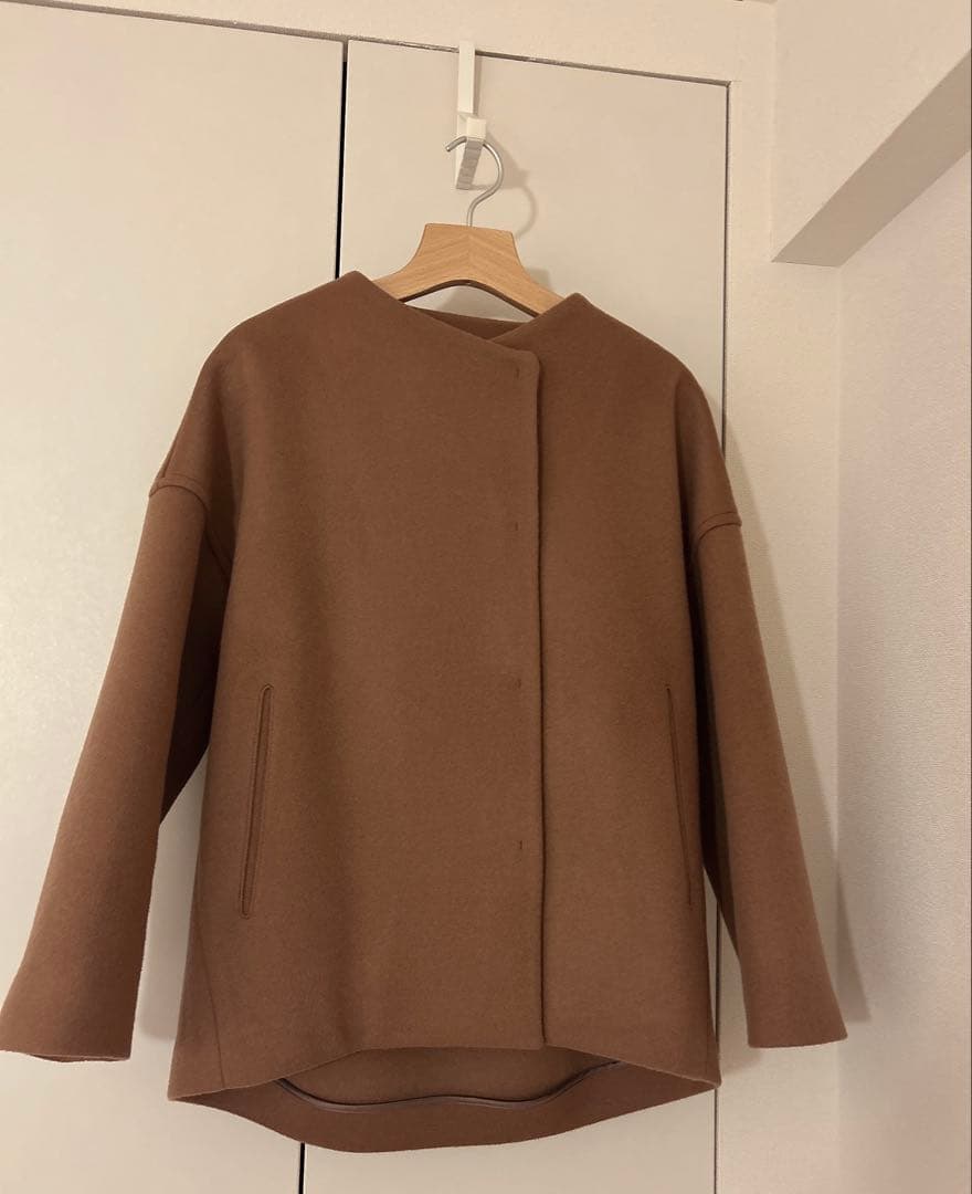 2025AW！トゥモローランド ウールカシミヤビーバー ショートコクーンコート