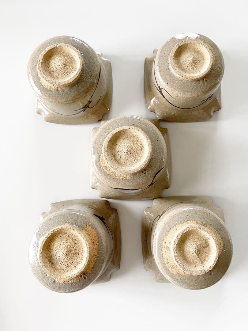 中里太郎右衛門12代目　向付５点セット　唐津焼　伝統工芸　茶道具　日本製