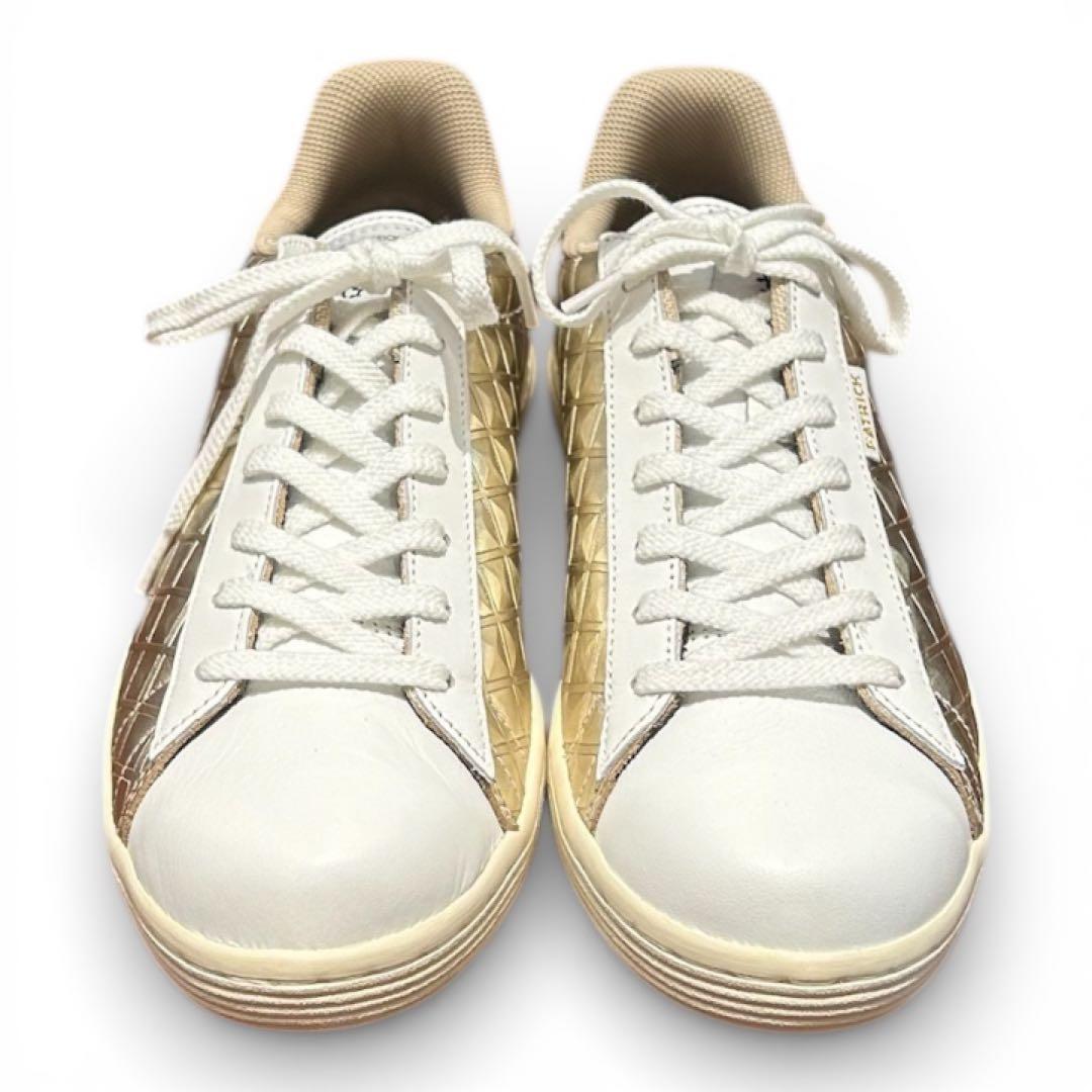 パトリック ゴルフ　ケベック・カップ ピラミッドホワイト/ゴールド