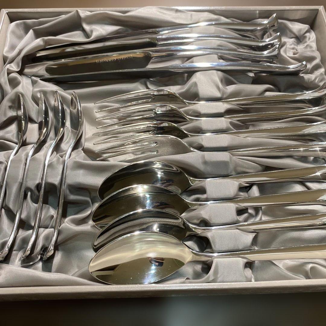 1996年製 ステンレスカトラリーセット　未使用　昭和レトロ　非売品　五つセット