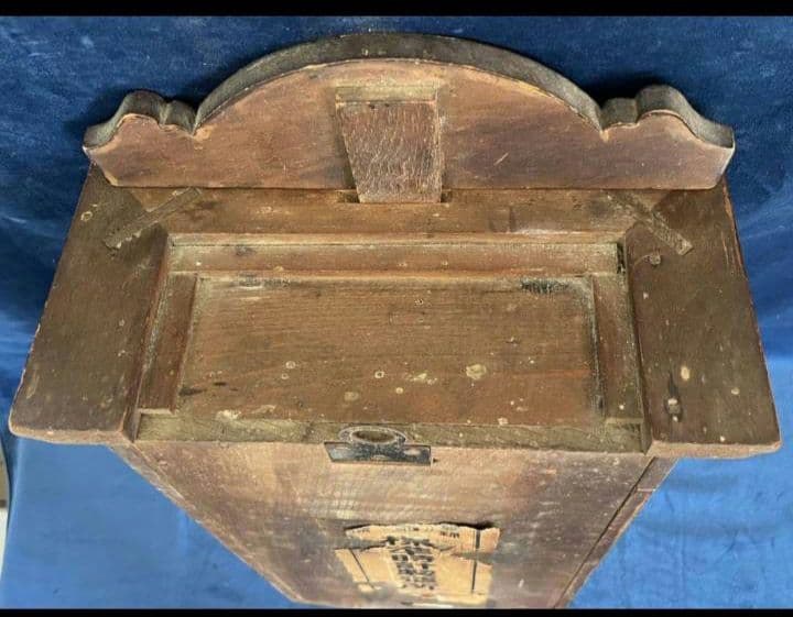 振り子時計　ゼンマイ式　昭和レトロ　アンティーク　壁掛け時計　桜　和風