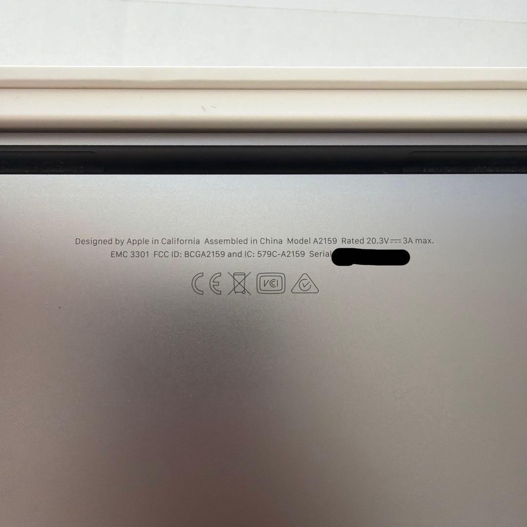 MacBook Pro 13-inch 2019 A2159 英語配列キーボード