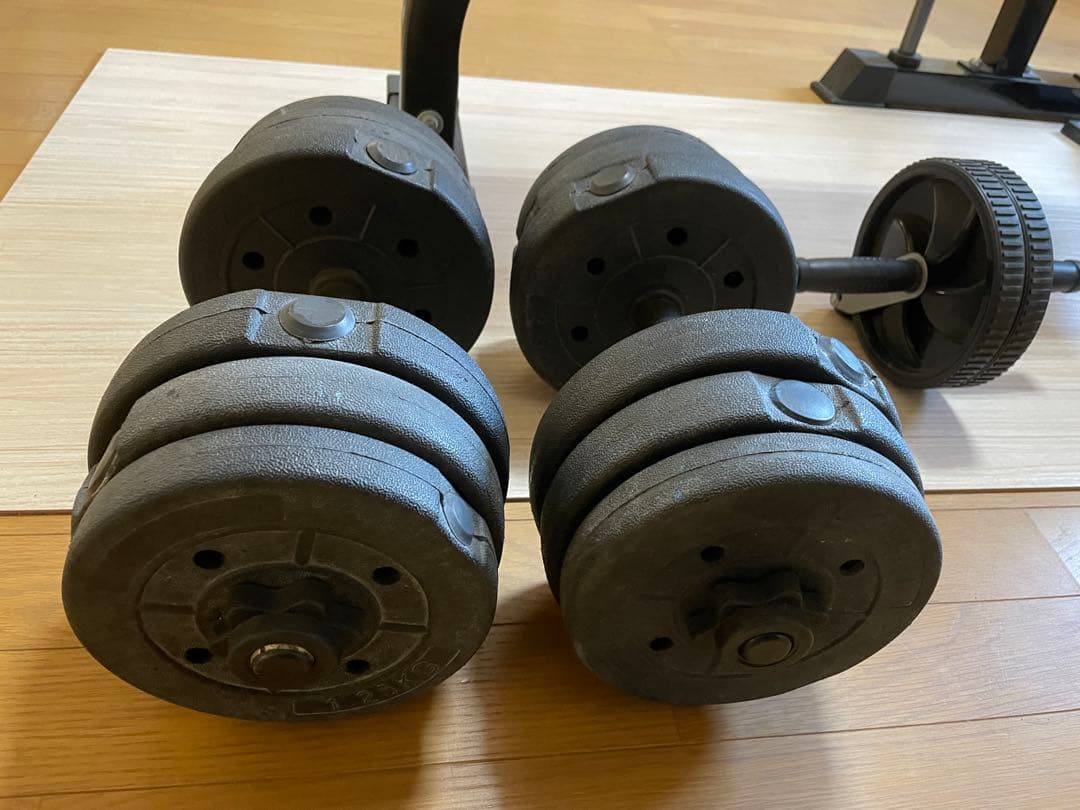 きよたれ　FIELDOR トレーニングベンチ ダンベル付き　引き取り希望