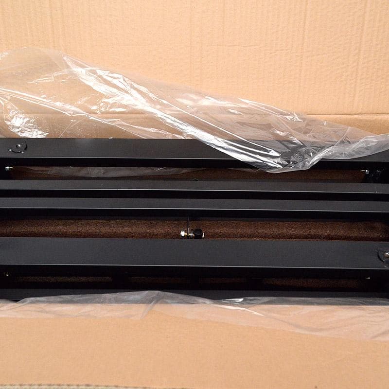 未使用★折りたたみベッド　四つ折り　コンパクト　ブラウン　シングル