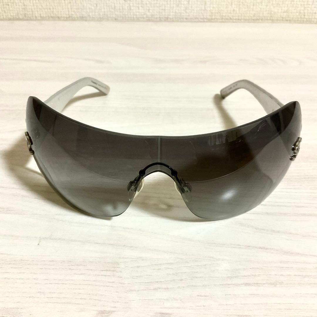 CHANEL サングラス 4157-Q ココマーク マトラッセ レザー リムレス