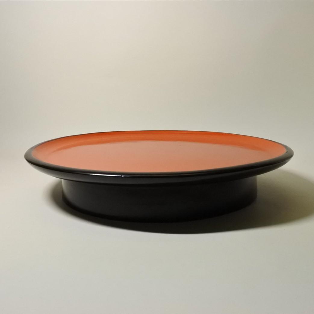 明治時代　塗盆　台付　骨董品　アンティーク