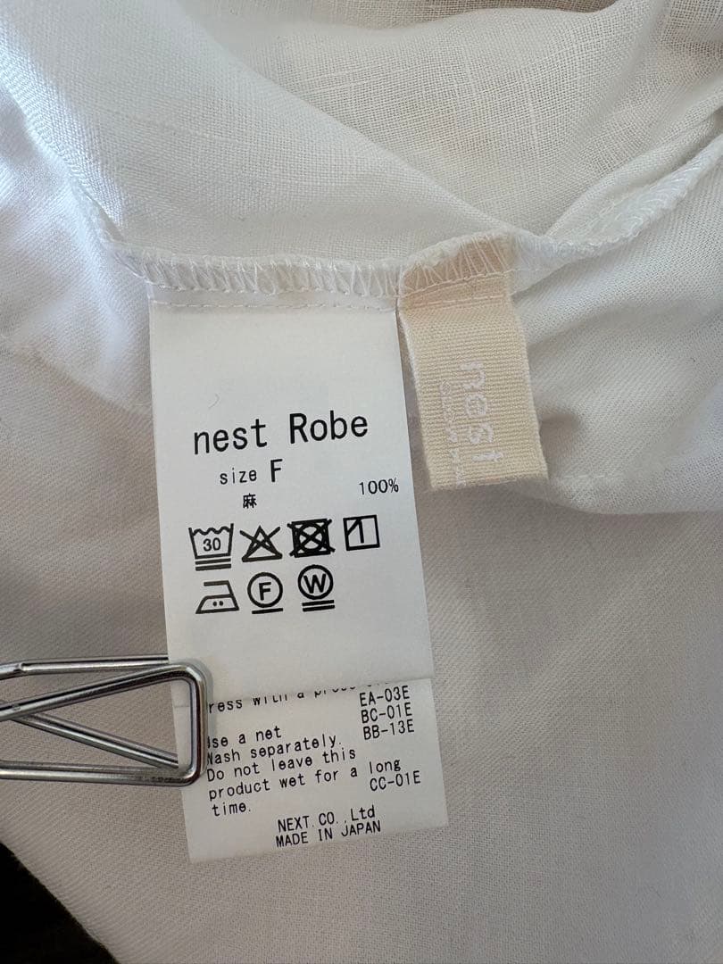 ネストローブ リネンルーズミディカラーシャツ