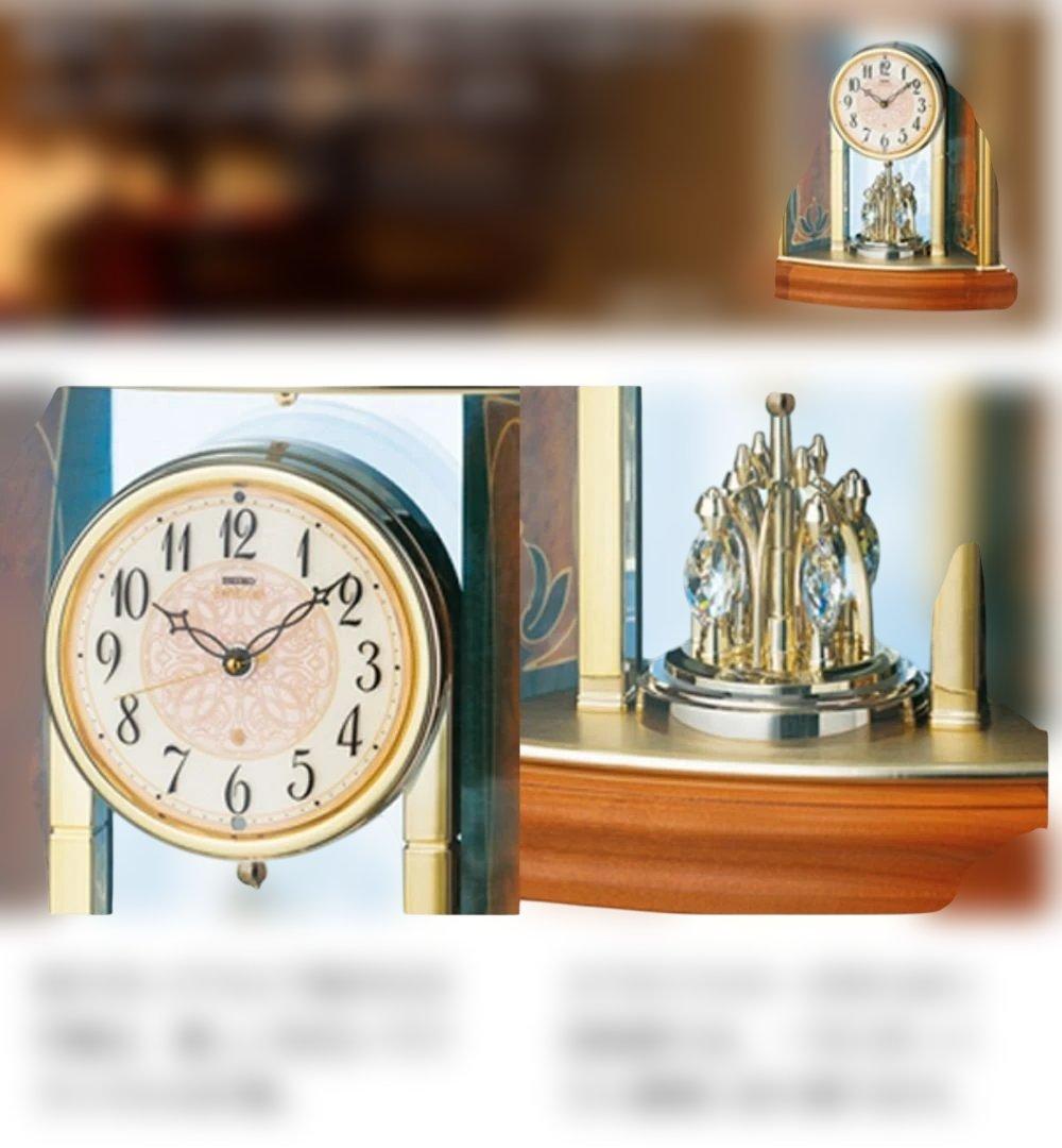 SEIKO EMBLEM エンブレム HW577B 置時計 からくり時計　電波