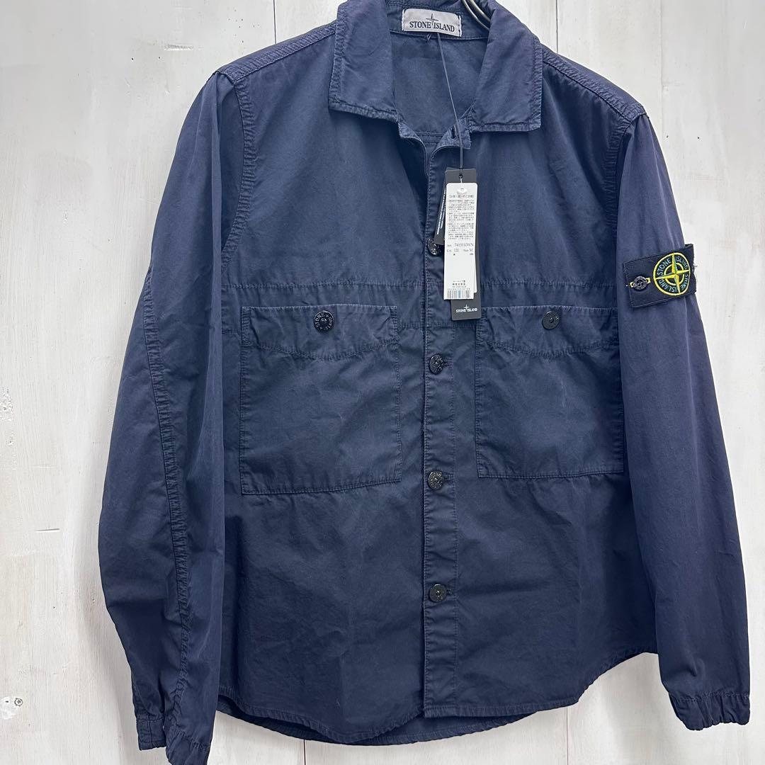 【新品未使用】STONE  シャツジャケット M ネイビー